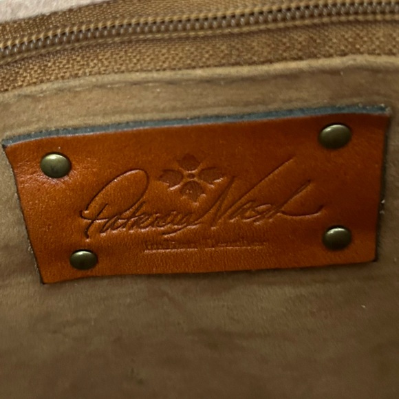 Patricia Nash Small Saddlebag Crossbody in British Tan Leather - Picture 13 of 13